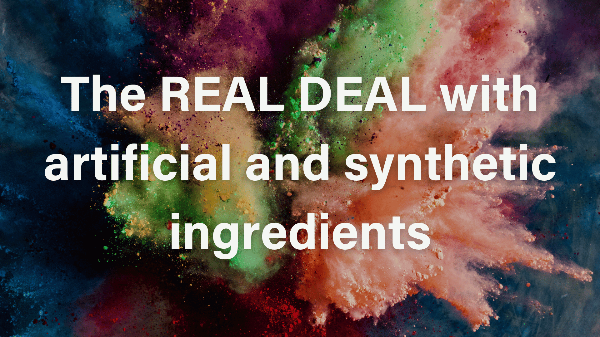 The REAL DEAL with Artificial and Synthetic Ingredients - Savvy Beverage