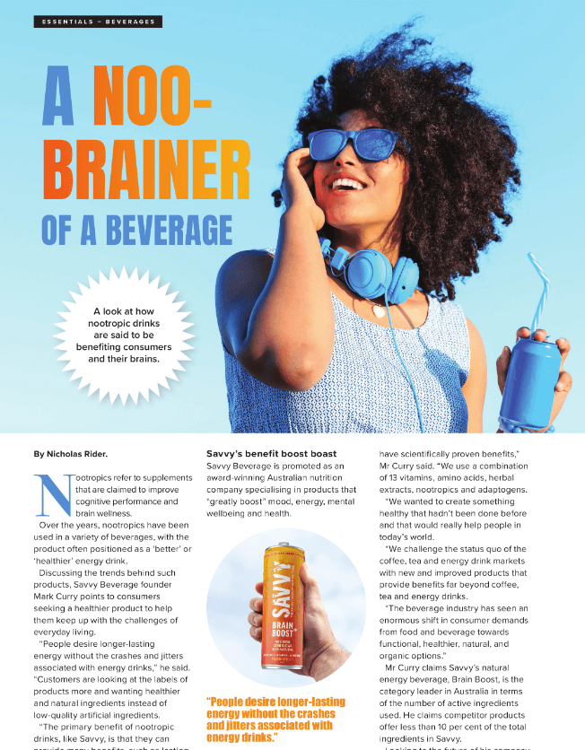 A Noo Brainer of a beverage - Savvy Beverage