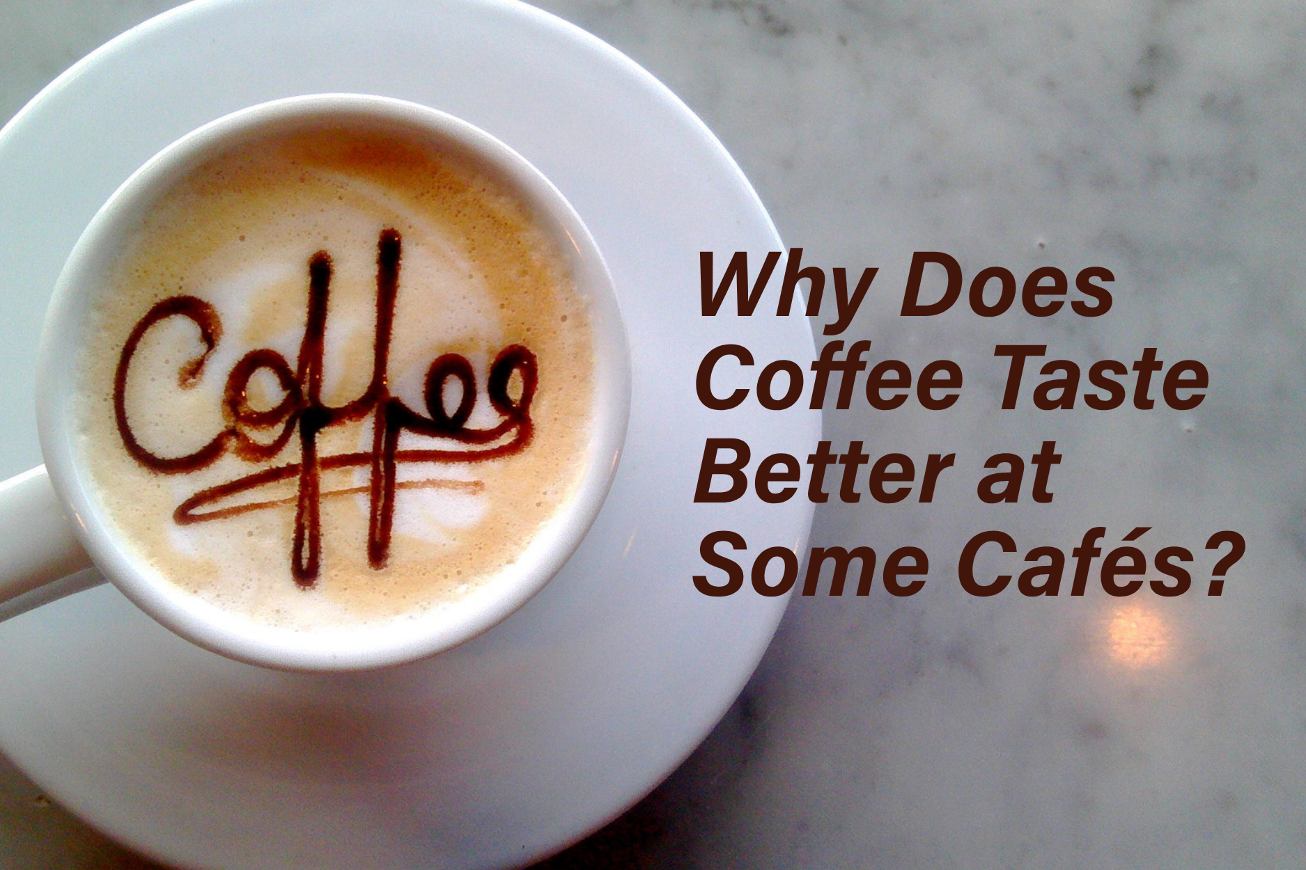 Have you ever visited a café, taken a sip of coffee, and immediately wondered why it tasted so much better than the coffee you make at home?