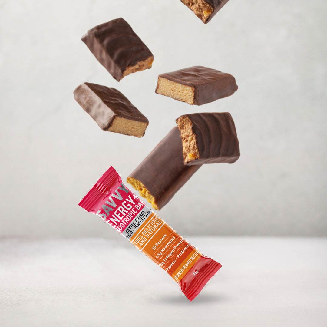 Nootropics Bars and Healthy Office Snacks for Energy and Calm - Savvy Beverage