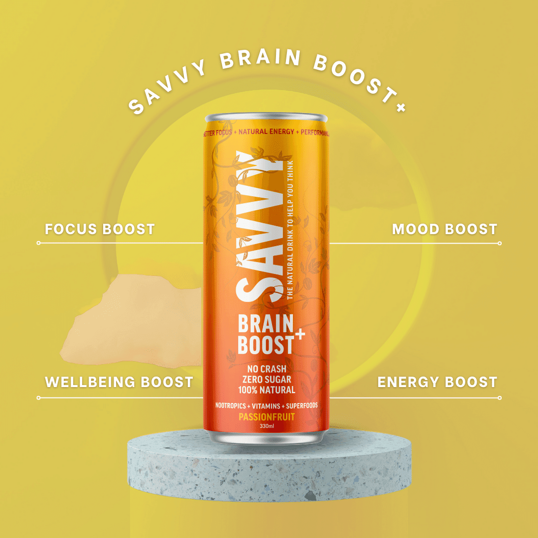 Savvy Brain Boost | Nootropic for Focus & Mental Clarity | Zero Sugar ...