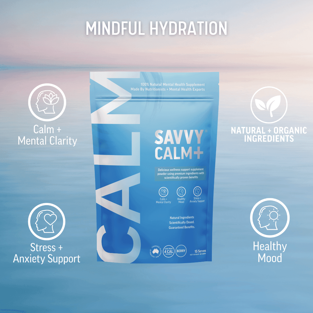 Calm+ Water Functional Mental Health Supplement - Savvy Beverage