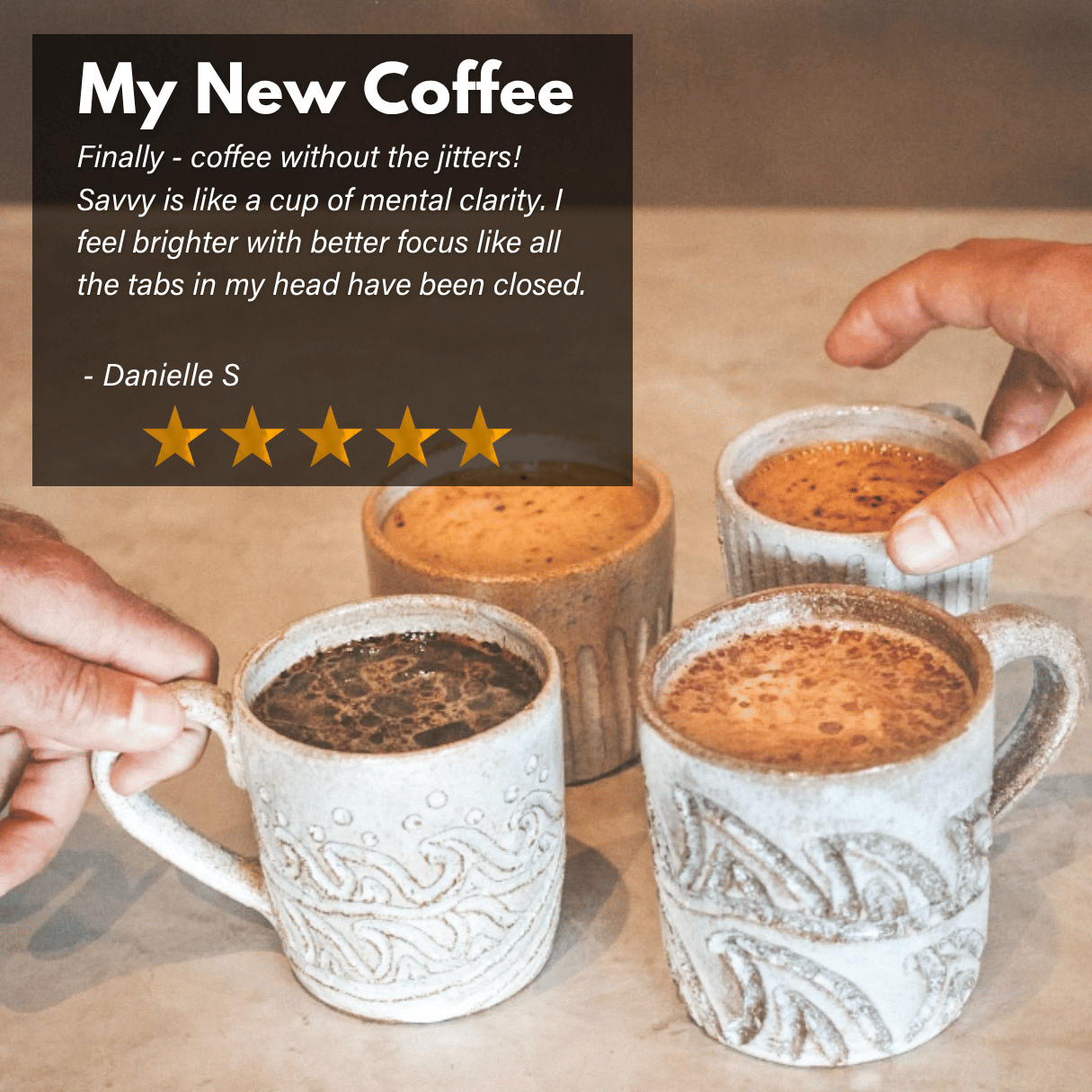 Nootropic Focus Coffee Powder - Naturally Sweetened Sachets