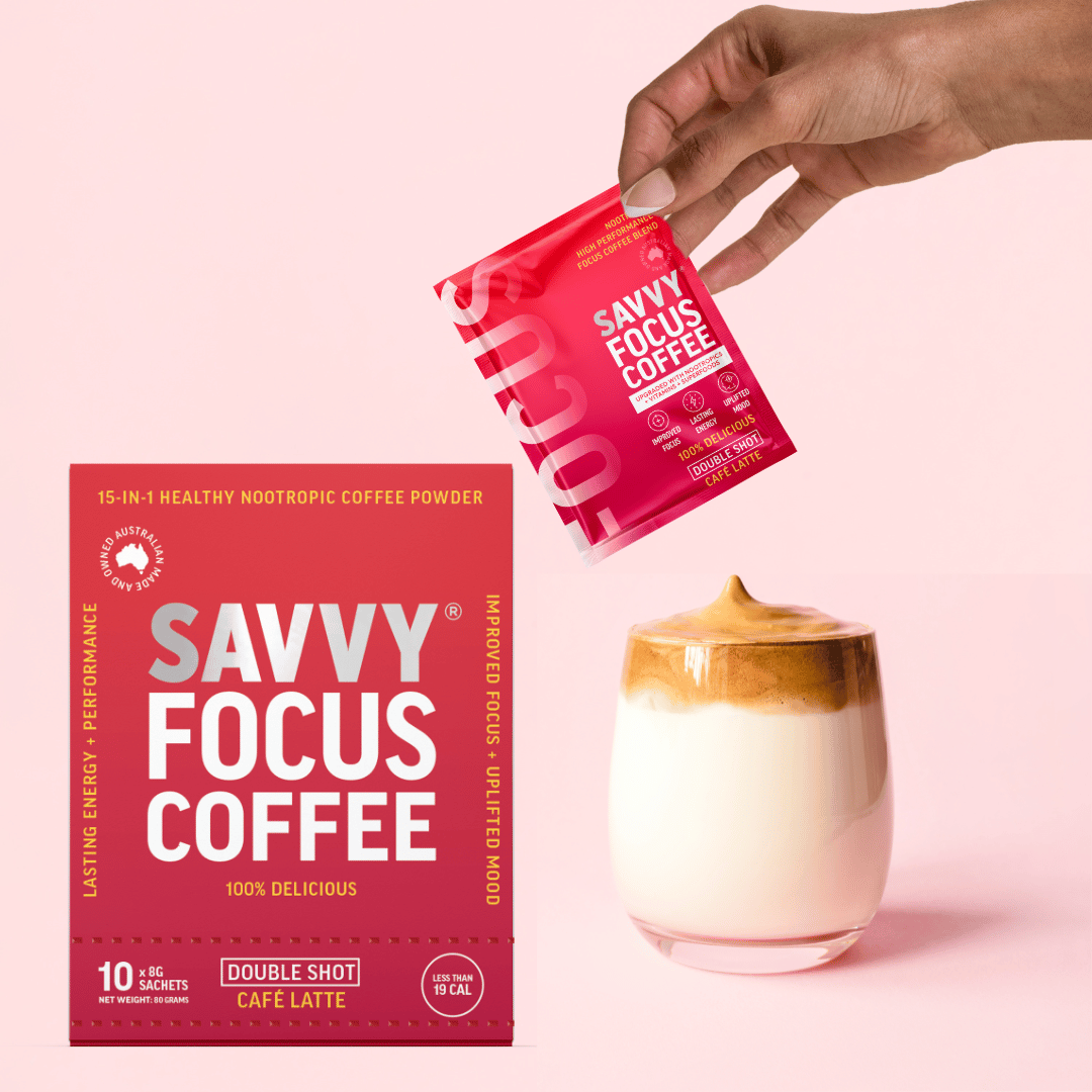 Nootropic Focus Coffee Powder - Naturally Sweetened Sachets