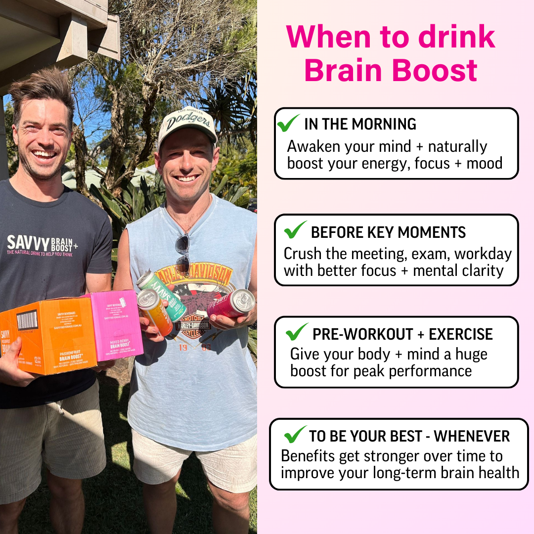 Savvy Brain Boost | Nootropic for Focus & Mental Clarity | Zero Sugar ...