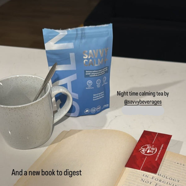 savvy tea with book