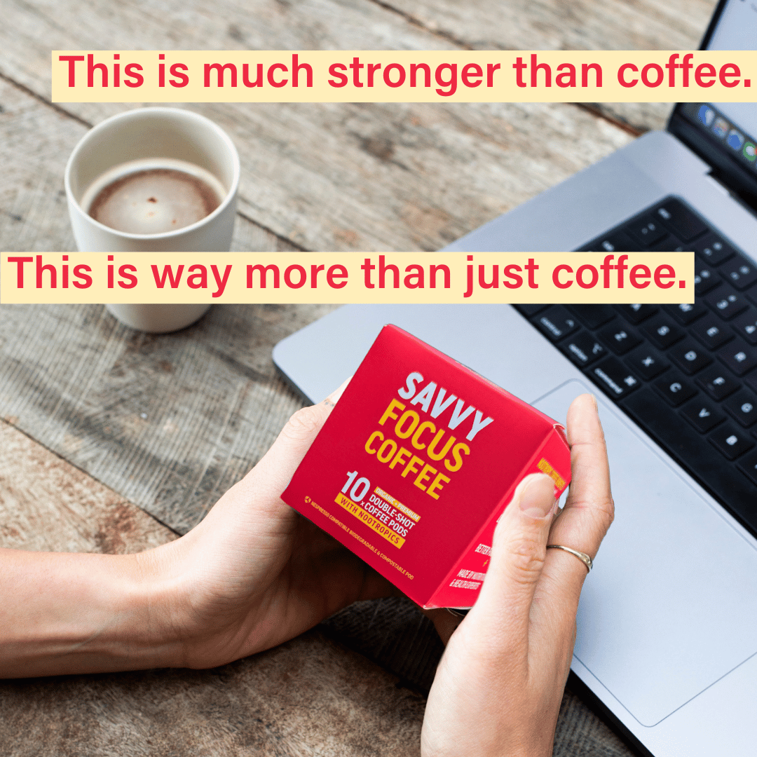 Coffee Pod Machine + 80 Double-Shot Nootropic Coffee Bundle Subscription