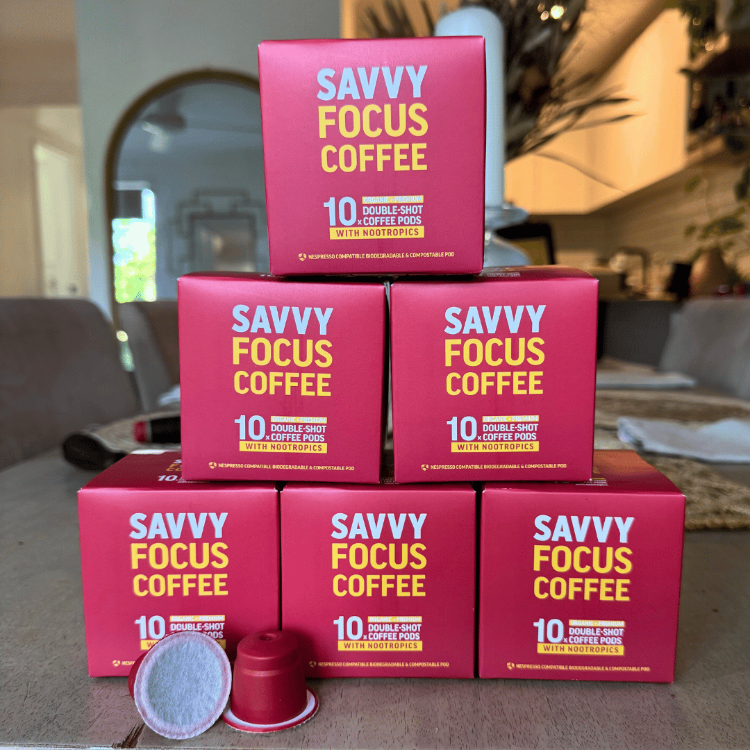 Coffee Pod Machine + 80 Double-Shot Nootropic Coffee Bundle Subscription