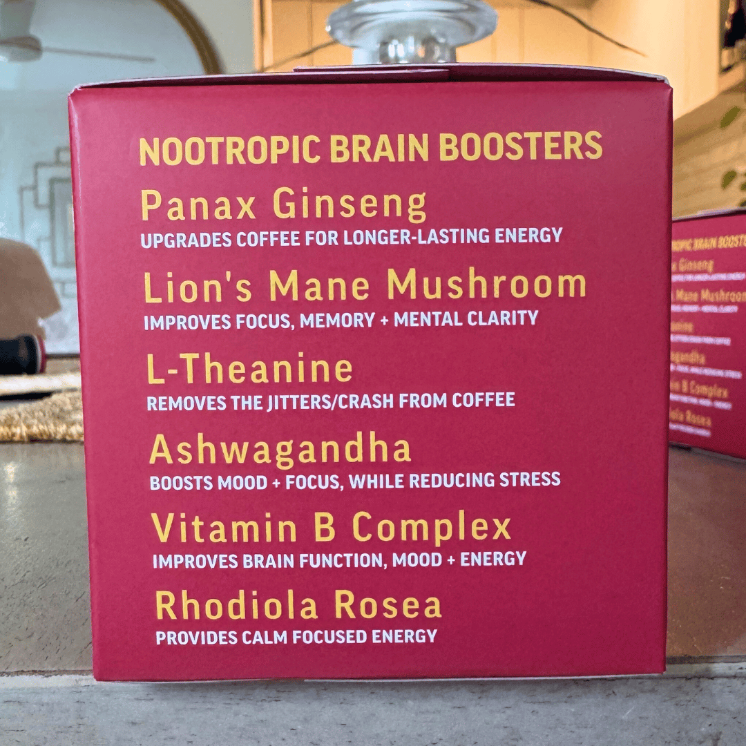 Coffee Pod Machine + 80 Double-Shot Nootropic Coffee Bundle Subscription